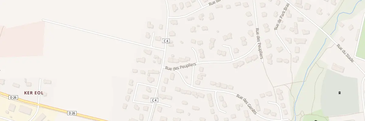 Plan du 5 Rue des Peupliers à Plouguin