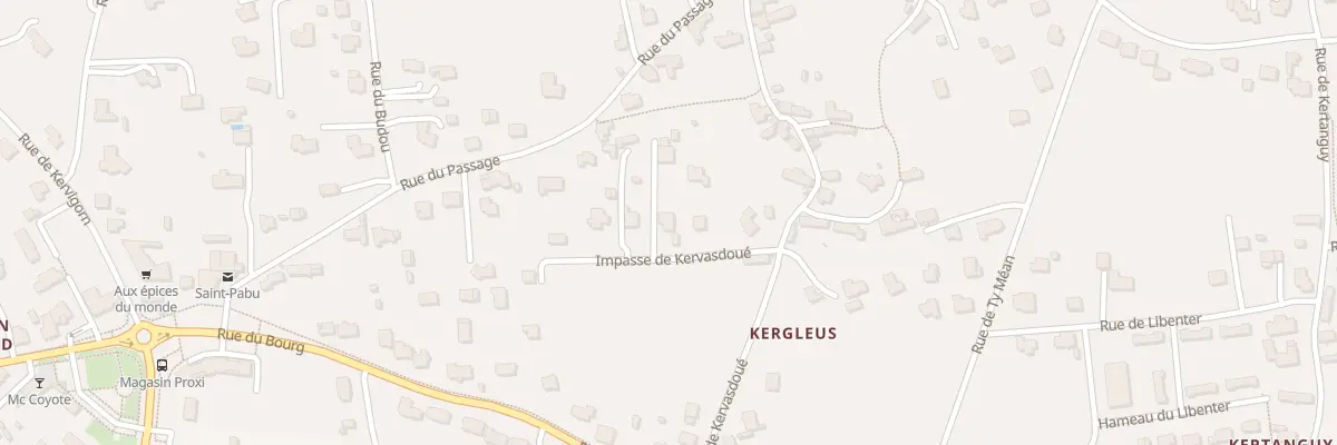 Plan du 21B Rue de Kervasdoue à Saint-Pabu