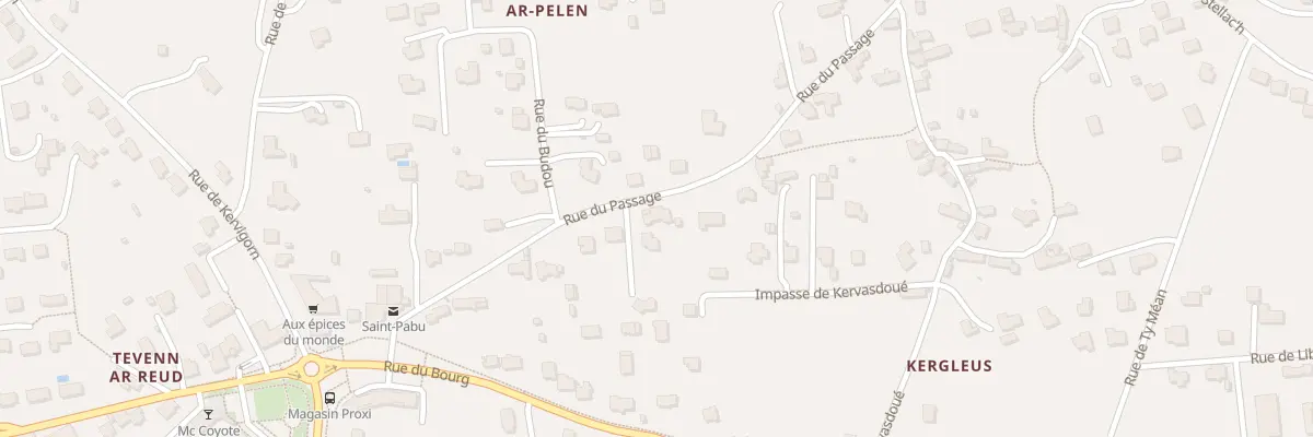 Plan du 12A Rue du Passage à Saint-Pabu