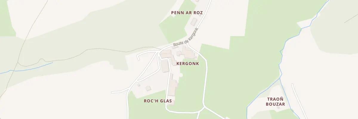 Plan du 5031 Kergonk à Tréouergat