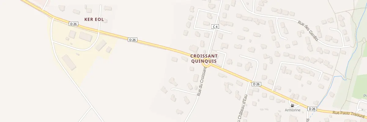 Plan du 7 Croissant Quinquis à Plouguin