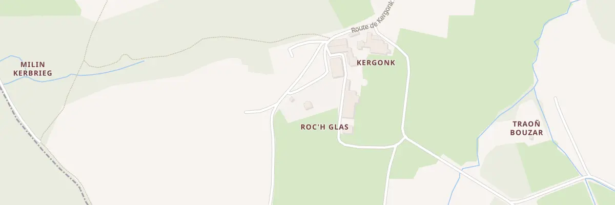 Plan du 1 Roch Glaz à Tréouergat