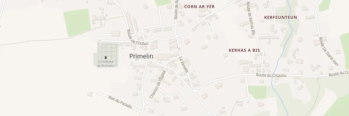 Plan du 47 Le Bourg à Primelin