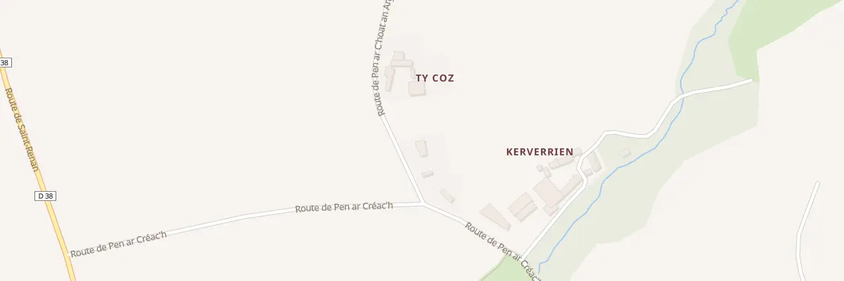 Plan du 45 Rte de Pen ar C’hoat an Argoat à Plouzané