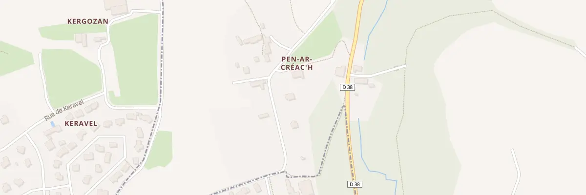 Plan du 7 Pen Ar Creach à Milizac-Guipronvel