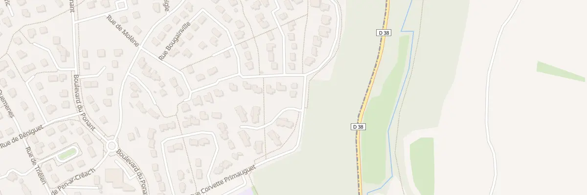 Plan du 14 Rue Corvette Primauguet à Saint-Renan