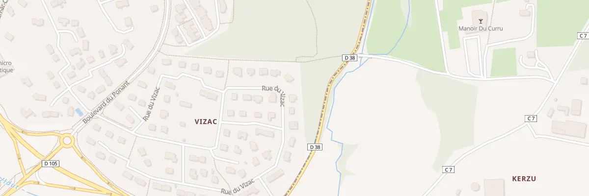 Plan du 33 Rue du Vizac à Saint-Renan