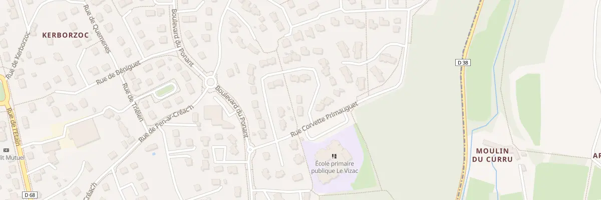 Plan du 13 Rue Marie de la Cordeliere à Saint-Renan