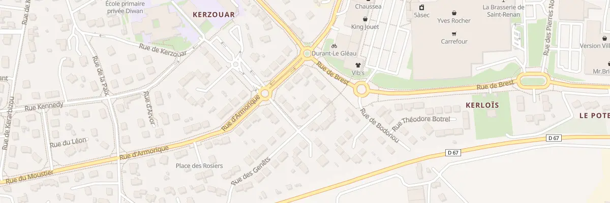 Plan du 4 Pl d’Ys à Saint-Renan