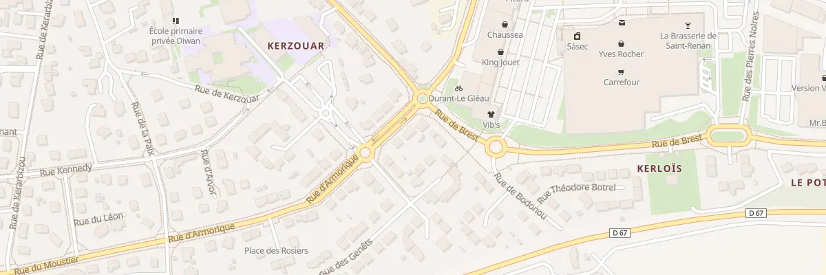 Plan du 4 Rue d’Armorique à Saint-Renan