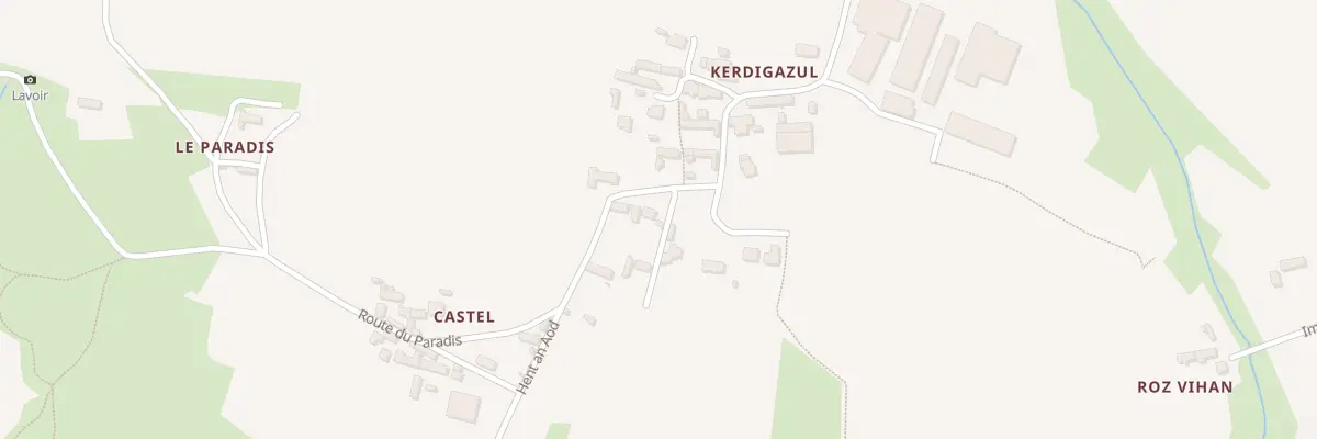 Plan du 15 Kerdigazul à Primelin