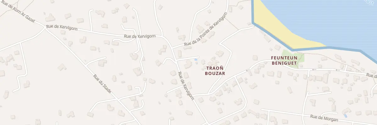 Plan du 36 Rue de Kervigorn à Saint-Pabu