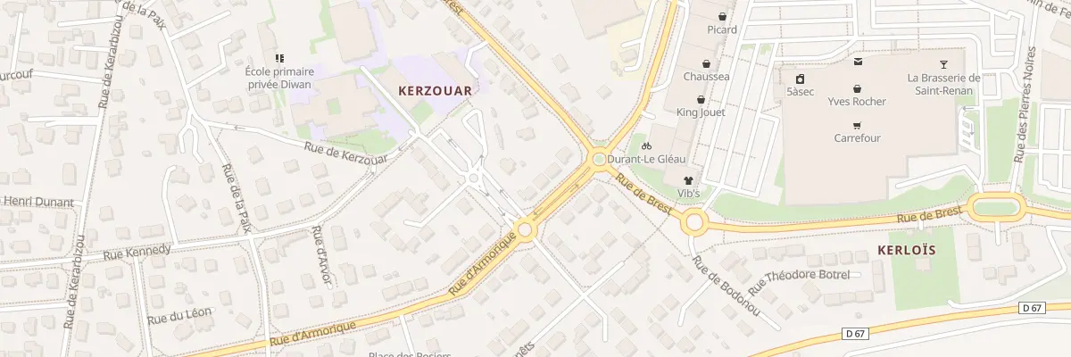 Plan du 5 Rue d’Armorique à Saint-Renan