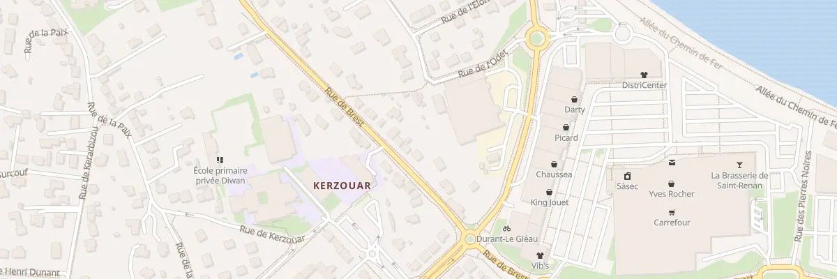 Plan du 54 Rue de Brest à Saint-Renan