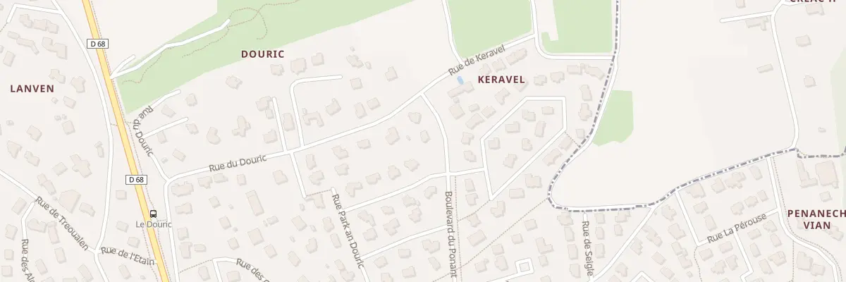 Plan du 8 Bd du Ponant à Saint-Renan