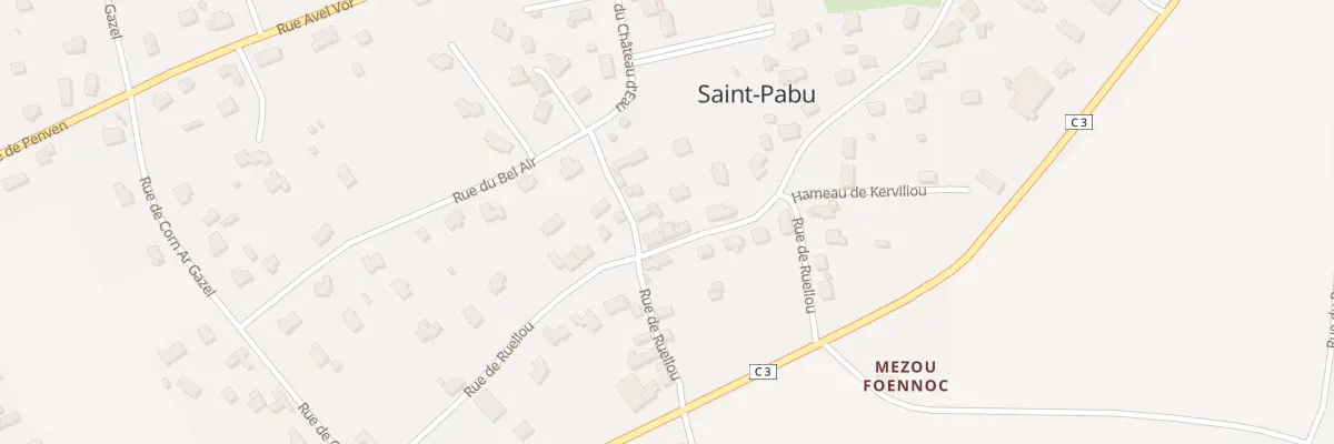 Plan du 34 Rue du Ruellou à Saint-Pabu