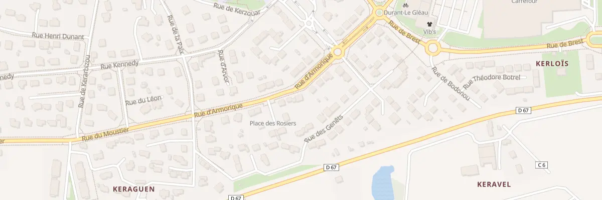 Plan du 14 Rue d’Armorique à Saint-Renan