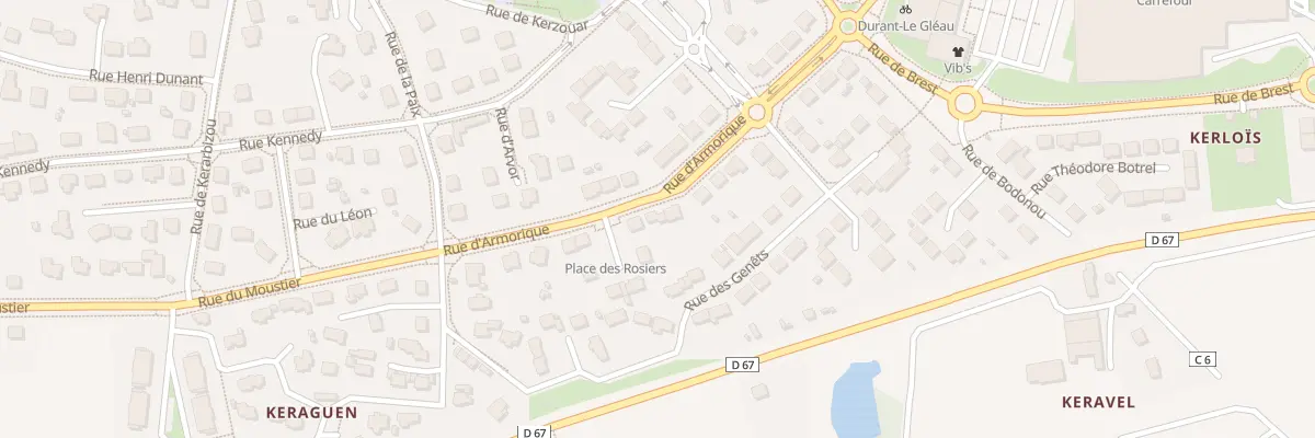 Plan du 16 Rue d’Armorique à Saint-Renan