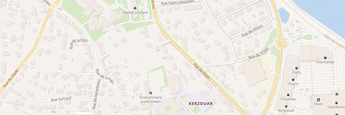 Plan du 21 Rue de Brest à Saint-Renan