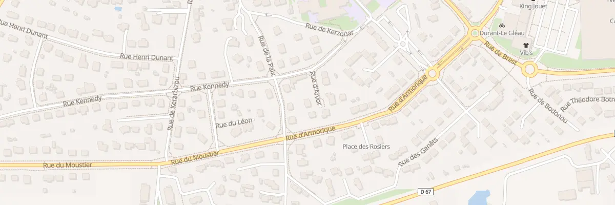 Plan du 3 Rue d’Arvor à Saint-Renan