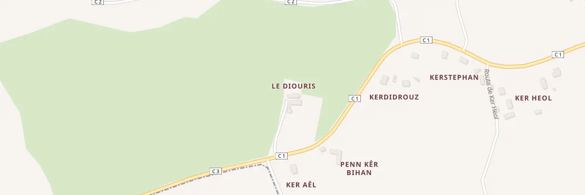 Plan du 4A Le Diouris à Tréouergat
