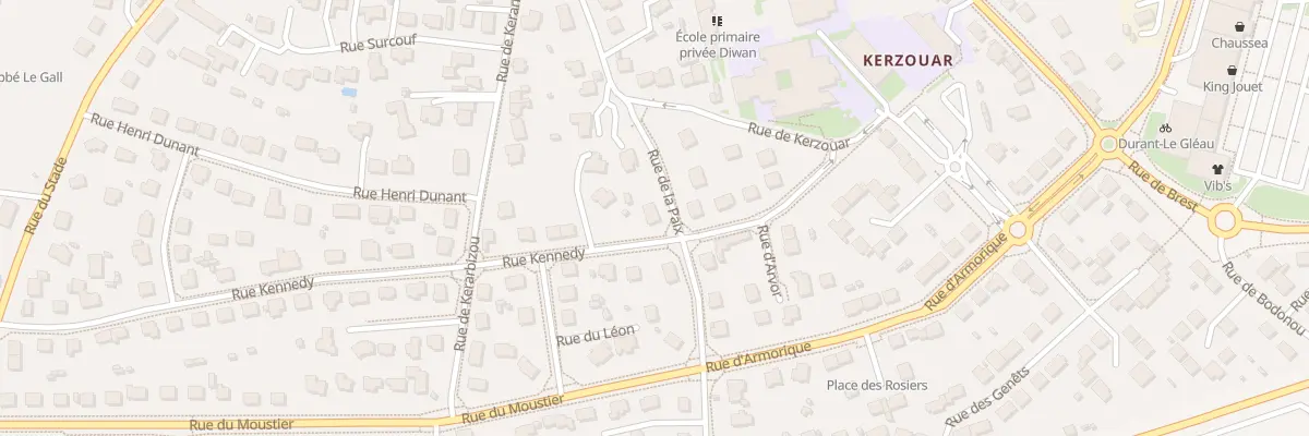 Plan du 35 Rue de la Paix à Saint-Renan