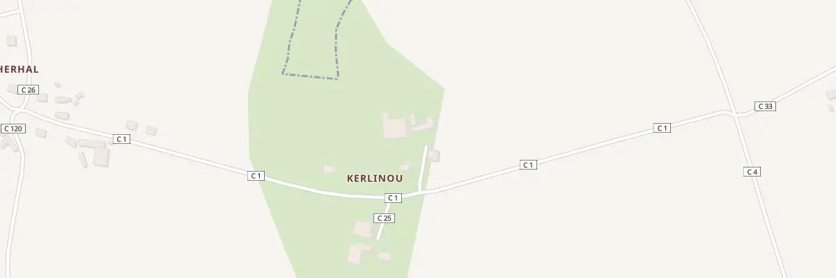 Plan du 40 Kerlinou à Plouguin