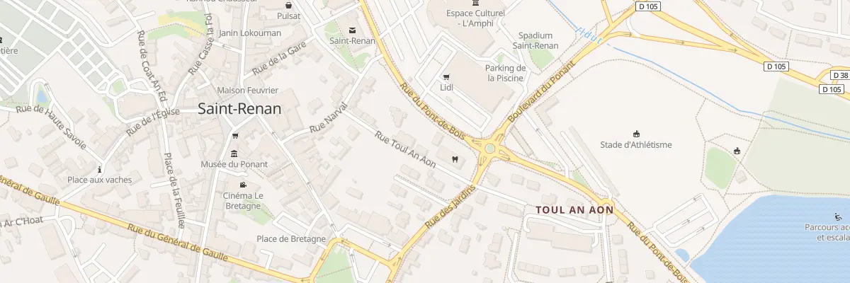 Plan du 5 Rue Toul An Aon à Saint-Renan