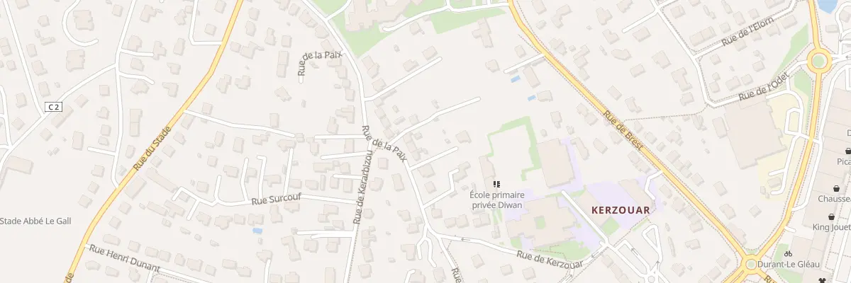 Plan du 22 Rue de la Paix à Saint-Renan