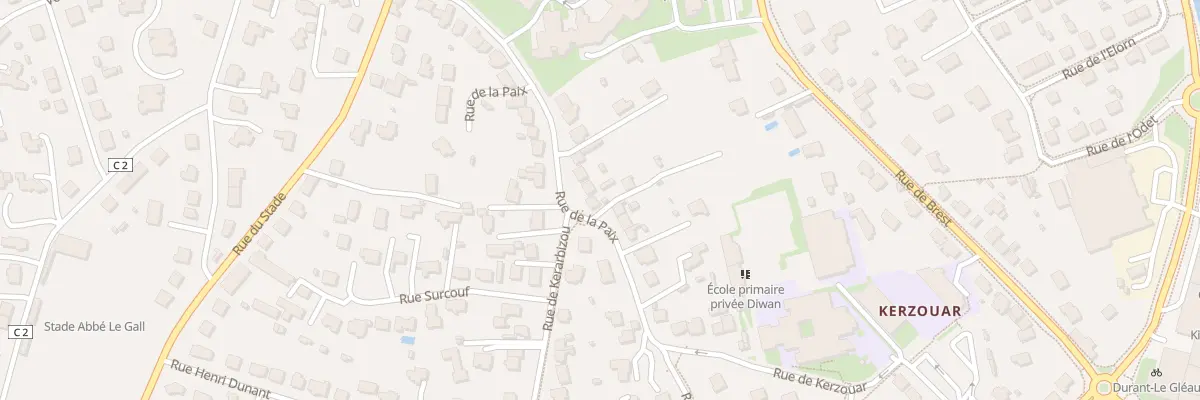 Plan du 16 Rue de la Paix à Saint-Renan