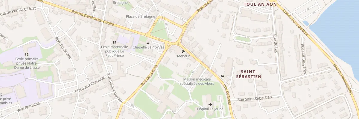 Plan du 1 Rue de Brest à Saint-Renan