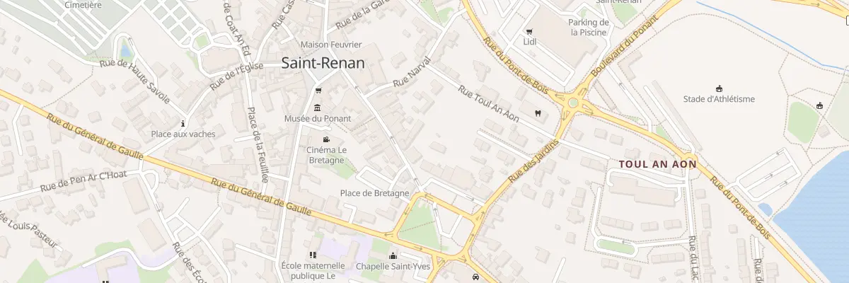 Plan du 1 Rue Saint Yves à Saint-Renan