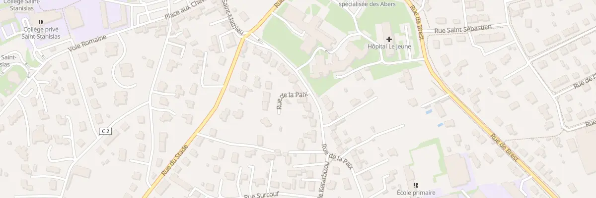 Plan du 11 Rue de la Paix à Saint-Renan