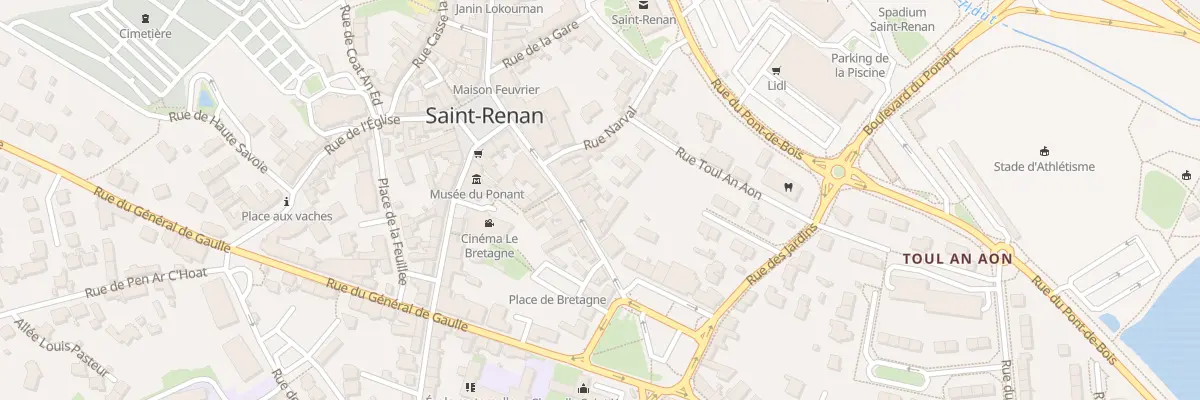 Plan du 7 Rue Saint Yves à Saint-Renan