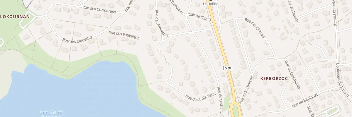 Plan du 13 Rue des Cols Verts à Saint-Renan