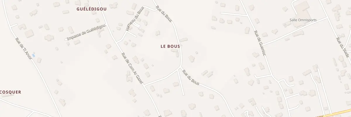 Plan du 19 Rue du Bous à Saint-Pabu