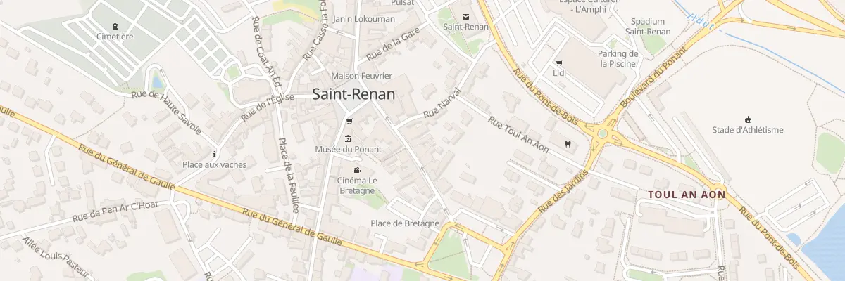 Plan du 11 Rue Saint Yves à Saint-Renan