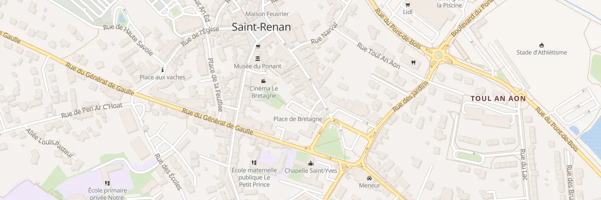 Plan du 4 Rue Saint Yves à Saint-Renan