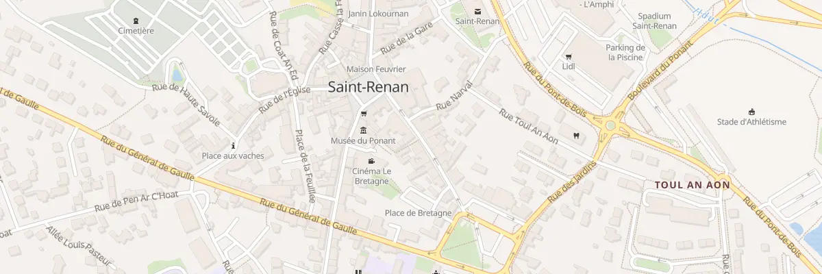 Plan du 14 Rue Saint Yves à Saint-Renan