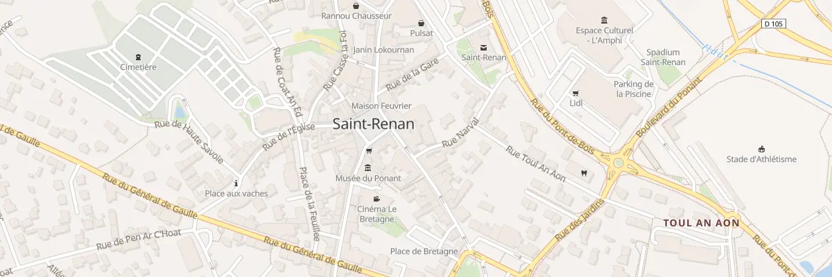 Plan du 21 Rue Saint Yves à Saint-Renan