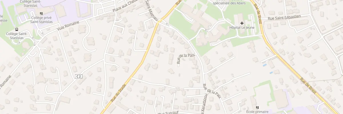 Plan du 9 Rue de la Paix à Saint-Renan