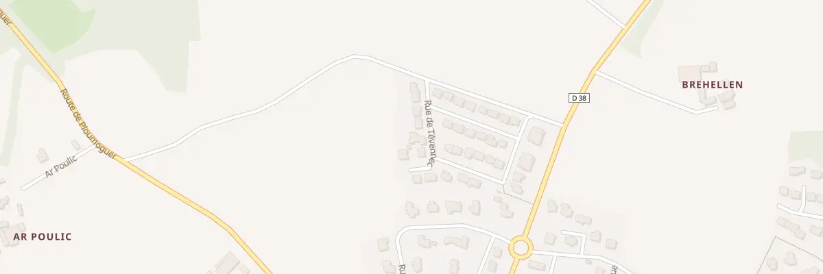 Plan du 230 Rue de Tevennec à Plouzané