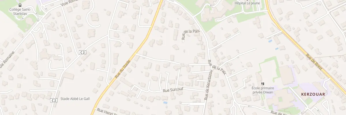 Plan du 12B Rue du Stade à Saint-Renan