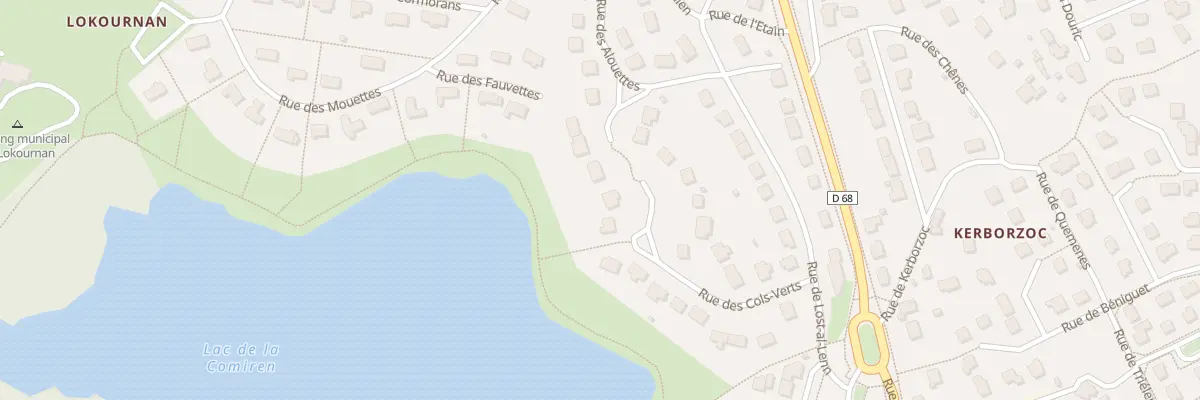 Plan du 20 Rue des Cols Verts à Saint-Renan