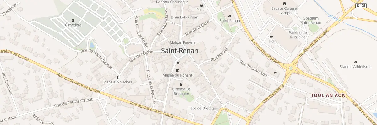 Plan du 16B Rue Saint Yves à Saint-Renan