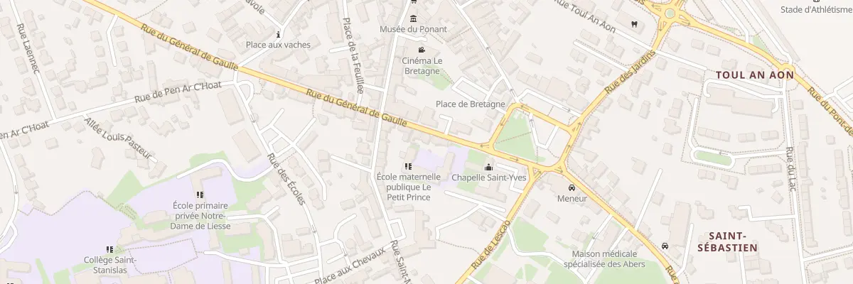 Plan du 6 Rue Gen de Gaulle à Saint-Renan