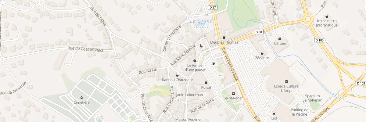 Plan du 4 Rue Saint Antoine à Saint-Renan