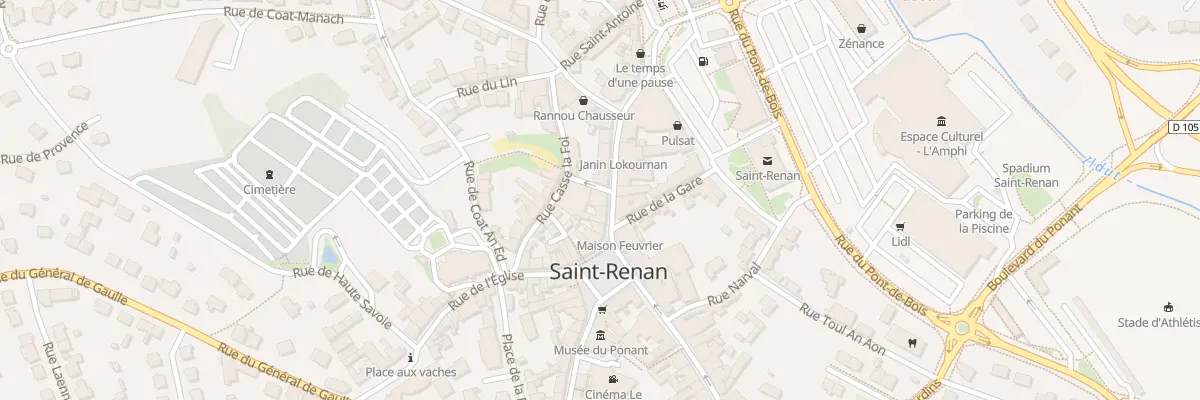 Plan du 24 Rue Saint Yves à Saint-Renan