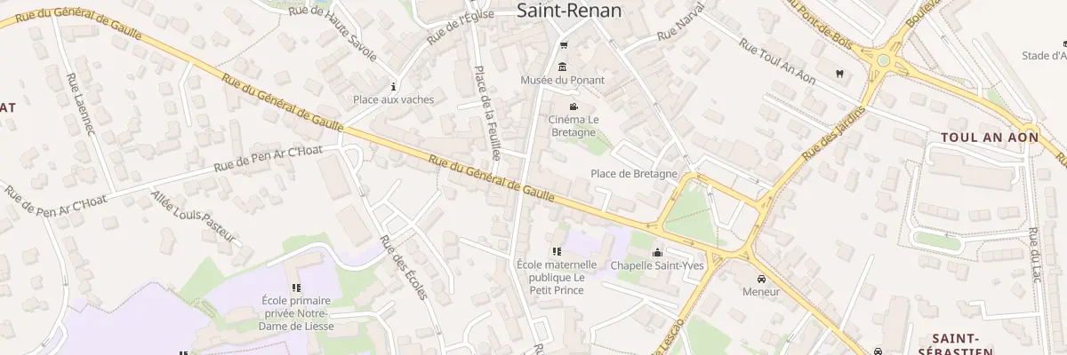 Plan du 3B Rue Gen de Gaulle à Saint-Renan