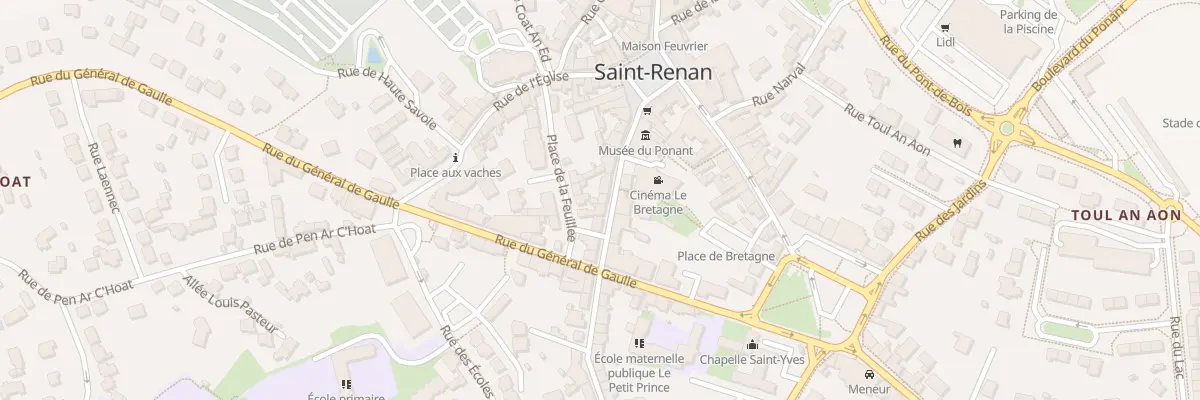 Plan du 13 Rue Saint Mathieu à Saint-Renan